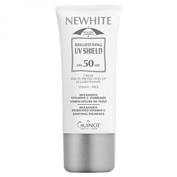 Guinot Newhite Cream – Šviesinamoji apsauginė priemonė veidui su spalva SPF 50, 30 ml