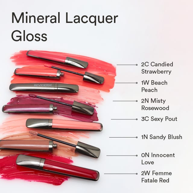 Reviderm Mineral Lacquer Gloss lūpų blizgesys, 1N Sandy Blush 4.5 ml - Image 2