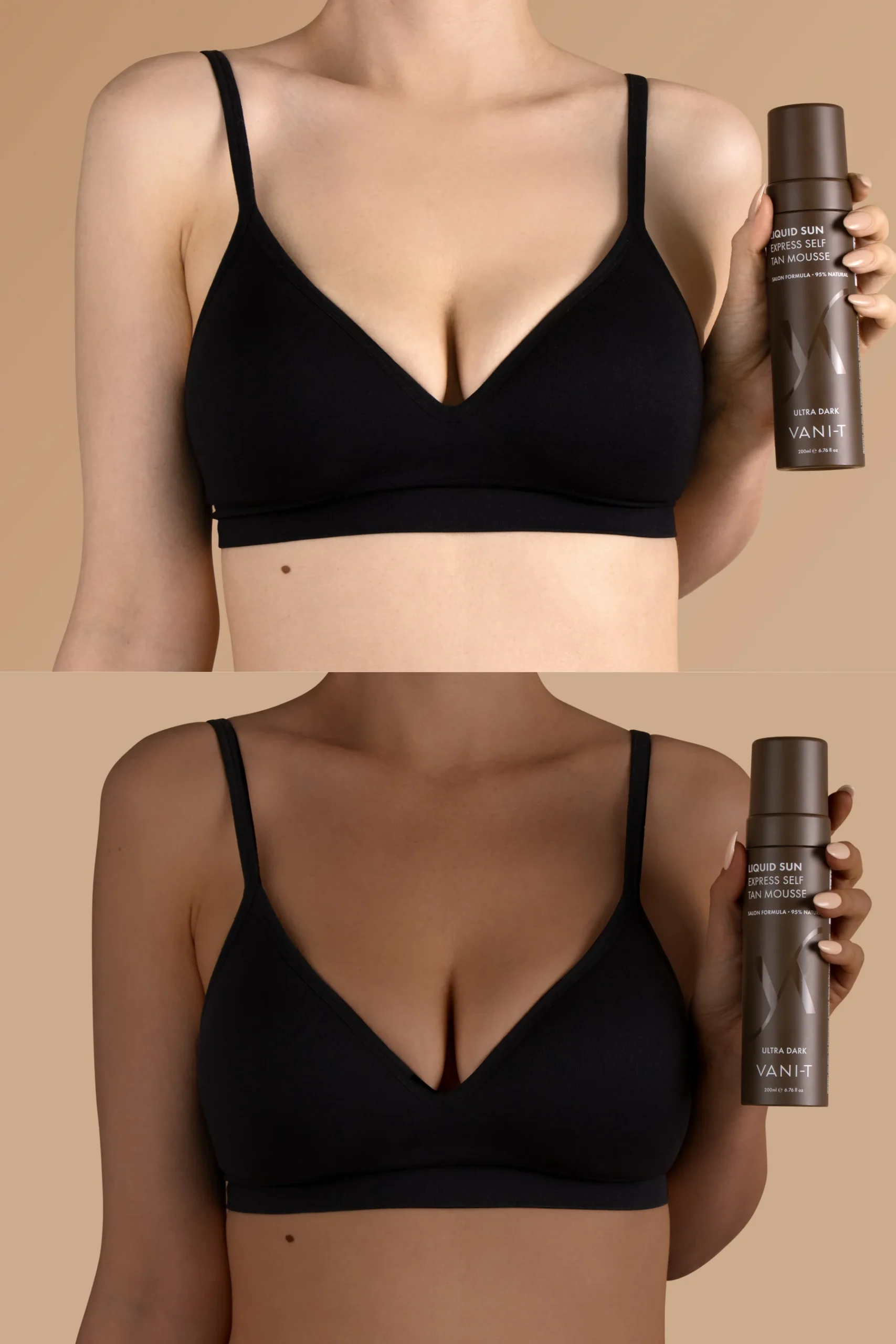 VANI-T Liquid Sun® Express Self Tan Mousse Ultra Dark - savaiminio įdegio putos kūnui,200ml - Image 3