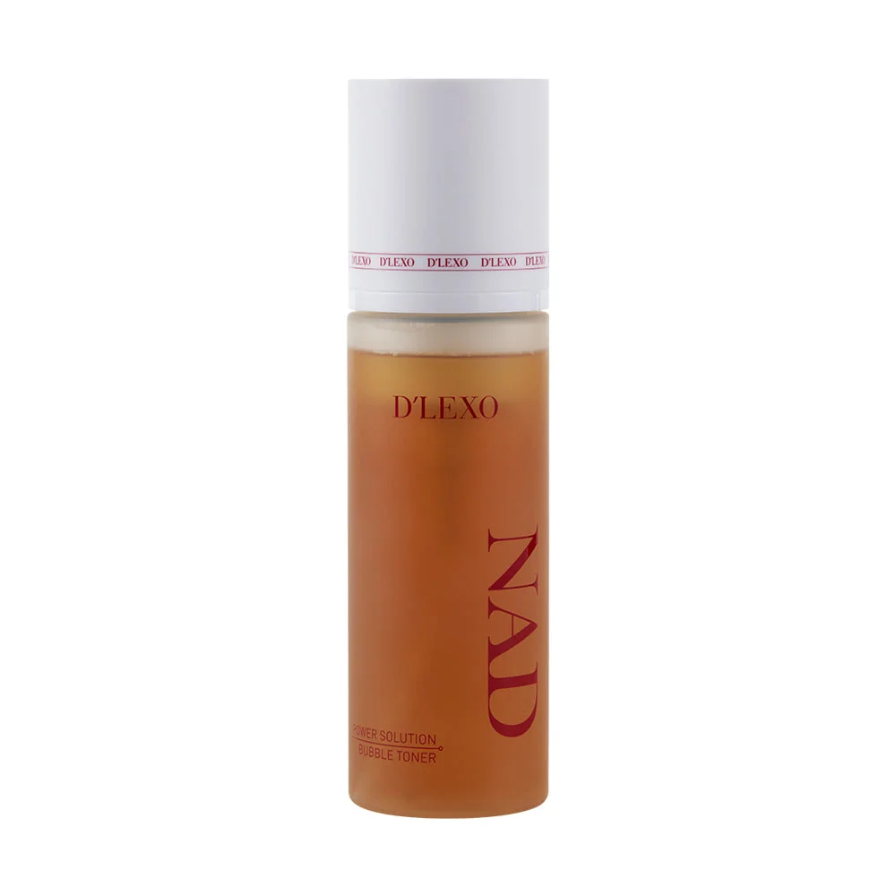 DERMALINE D’LEXO NAD Power Solution Bubble Toner Drėkinantis Ir Odos Gyvybingumą Puoselėjantis Putų Tonikas Su 1 % NAD, Aminorūgštimis, Antioksidantais Ir Peptidais, 200ml
