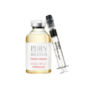 DERMALINE PDRN SOLUTION SALMON AMPOULE dvigubo poveikio regeneruojanti ir stangrinanti ampulė su PDRN, 35ml